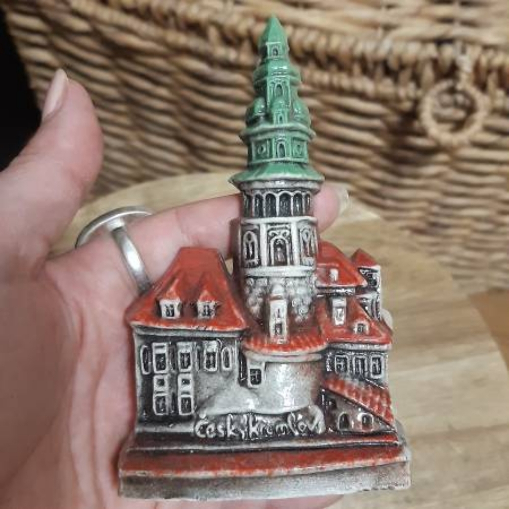 Czech Cesky Krumlov Castle Ceramic Figurine
